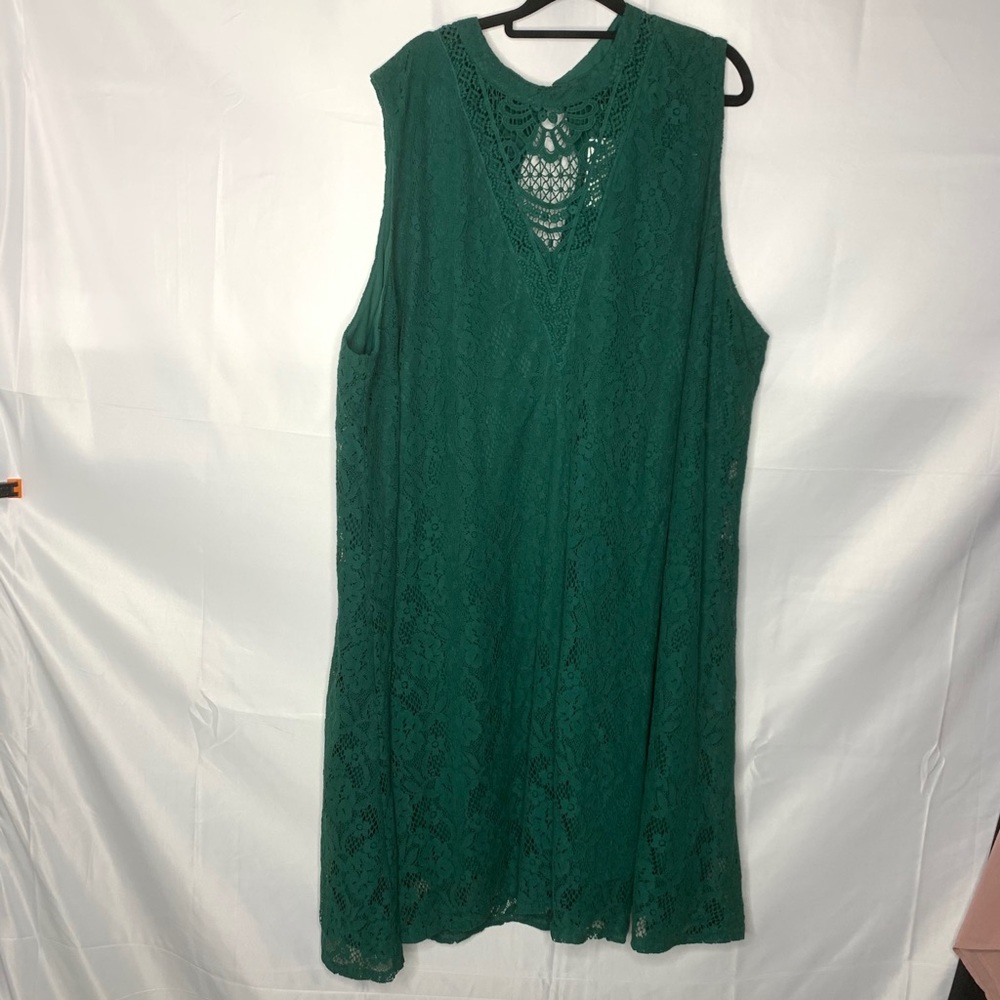 torrid size 5 Green lace dress sleeveless NWT